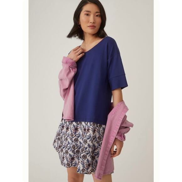 Anthropologie Brocade Flounce Drop Waist Twofer Tunic Dress - Picture 1 of 12
